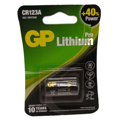 PILA DE LITIO CR123A GP